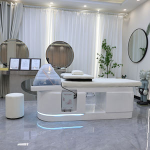 Mobiliário de Barbearia de Alto Padrão Cama Cadeira de Lavagem Estilo Tailandês Moderno de Deitar Cama de Spa de Luxo para Terapia Capilar e Shampoo com Luzes - Product Image 2