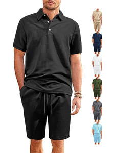 T-shirt estiva da uomo a maniche corte in maglia traspirante Shorts di abbigliamento sportivo <span class=keywords><strong>su</strong></span> <span class=keywords><strong>misura</strong></span> abiti larghi per uomo - Product Image 2