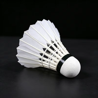 Volants de badminton professionnels de compétition en plumes de canard, légers, durables, de haute qualité, en liège hybride, pour l'entraînement sportif