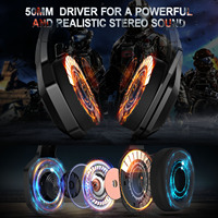 Casque de Jeu ONIKUMA K10 Écouteurs Esports Lumière RGB Casque Audio avec Micro Son Stéréo Basses Profondes pour PS5 PS4 PC
