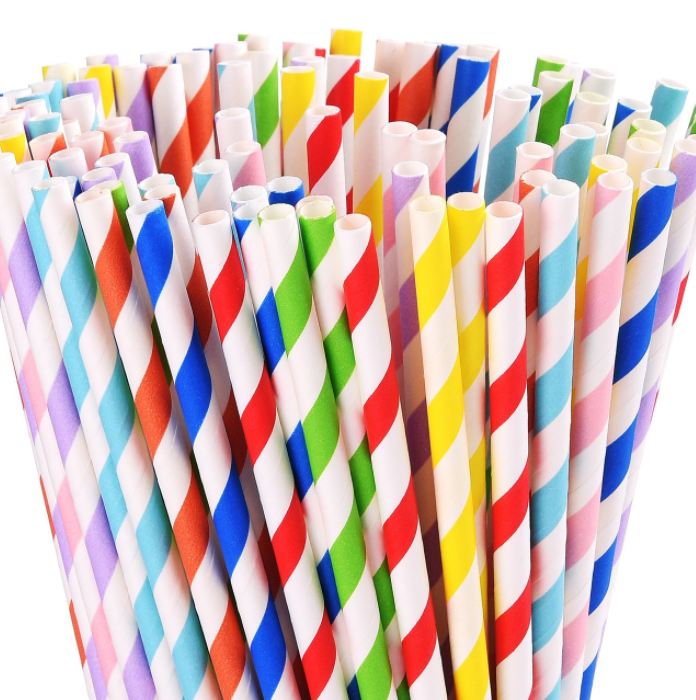 Factory Price Paper Drinking Straws Biodegradable Colors Paper Straw