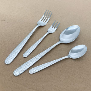 Bán buôn thép không gỉ <span class=keywords><strong>Flatware</strong></span> Set Ice Cube khay xử lý Bạc dao dĩa thìa cho hộ gia đình đám cưới sử dụng thân thiện với môi - Product Image 4