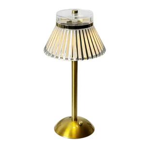 Moderne minimalist ische wiederauf ladbare USB-Lade-LED-Metall tisch lampe Nachttisch-und Schreibtisch leuchten mit Batteries trom versorgung - Product Image 5