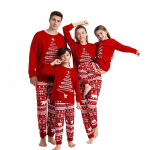 Nouvelle <span class=keywords><strong>Tenue</strong></span> <span class=keywords><strong>de</strong></span> <span class=keywords><strong>Noël</strong></span> <span class=keywords><strong>de</strong></span> Luxe Hongbo Personnalisée Imprimée 100% Coton Modal Manches Longues <span class=keywords><strong>Assortie</strong></span> <span class=keywords><strong>Famille</strong></span> - Product Image 1