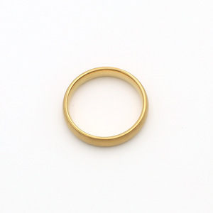 Fashion <b>Rings</b> <b>Titanium</b> Steel Gold 4mm Width Geometric Shape Unisex Gift Jewelry - Product Image 5