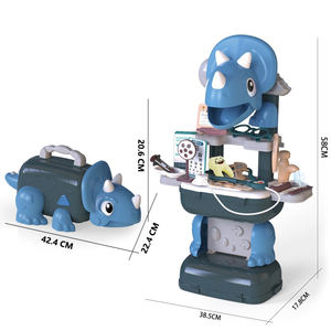 Mesa de almacenamiento de dinosaurios de comida rápida, hamburguesa, cohete, juegos de casa de juegos, simulación preescolar, <span class=keywords><strong>juguete</strong></span> educativo para el hogar, juguetes de comida de cocina - Product Image 1