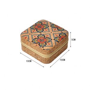 Estuche de Viaje para Joyas de Cuero PU, Caja de Joyería de Moda para Mujer, para Anillos, Collares y Pendientes - Product Image 2