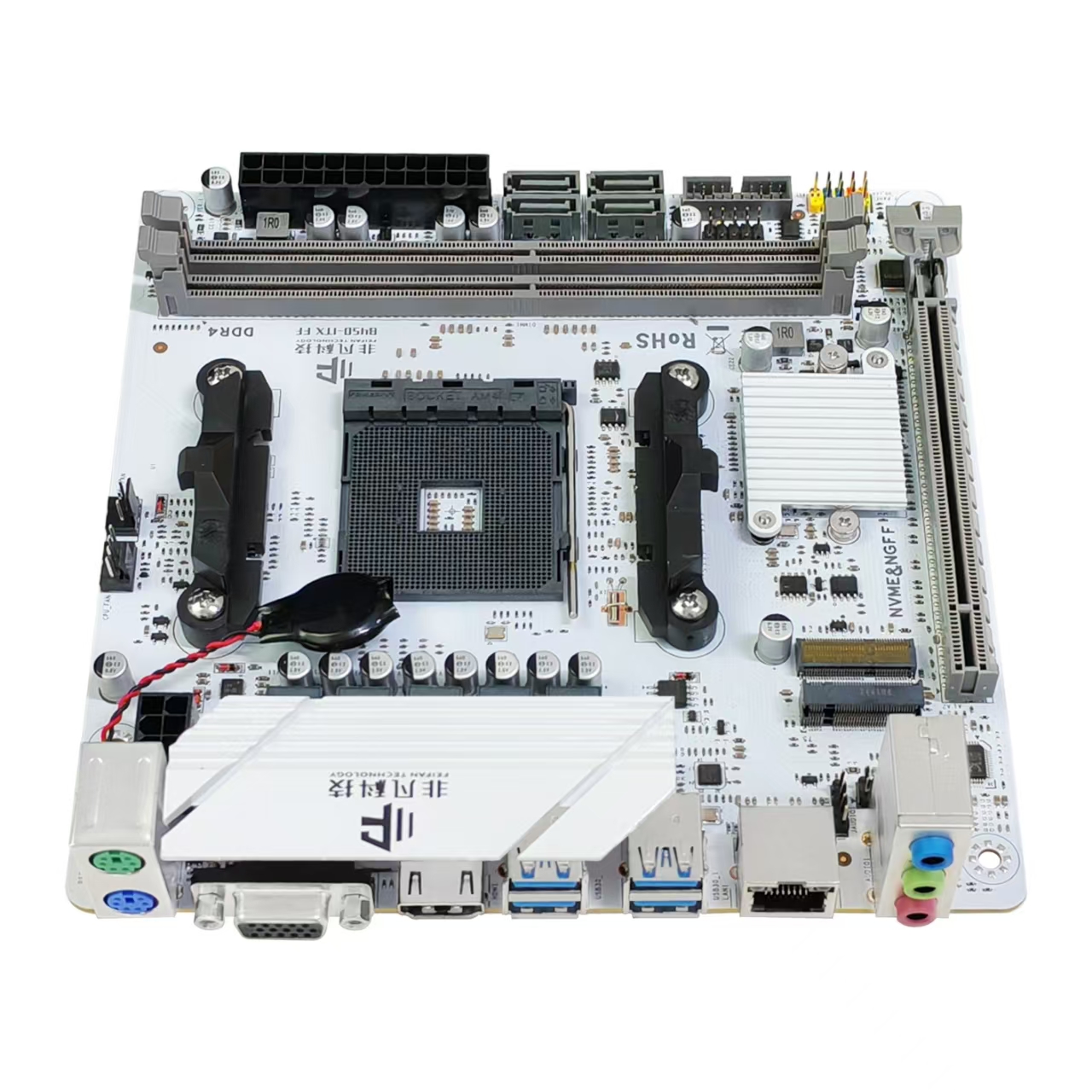 FEIFAN新ホワイトマザーボードITX B450 AM4ハイエンドゲーム