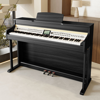 Piano numérique droit de haute qualité 88 touches Clavier externe à marteaux Table sonore 5704 3 pédales Polyphonie 256 notes Haut-parleur intégré
