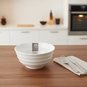Bol de soupe de riz en mélamine blanche, vente en gros - Product Image 4