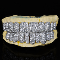 Grillz personnalisés en argent S925, or rose massif 10K 14K 18K, avec Moissanite VVS de haute qualité et diamant de laboratoire certifié par un tiers