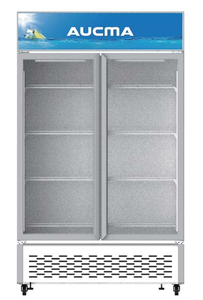 Réfrigérateur à affichage Réfrigérateur 2 portes Équipement de réfrigération Réfrigérateur à deux <span class=keywords><strong>battants</strong></span> Réfrigérateur à <span class=keywords><strong>double</strong></span> porte pour magasin - Product Image 2