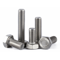 M6 M8 M12 Acier inoxydable SS304 SS316 SS316L Boulon à tête hexagonale à filetage partiel DIN933