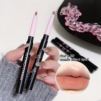 Crayon à Lèvres Mat Végétalien en Gros, Crème Personnalisée, Meilleur Crayon Contour des Lèvres, Marque Privée, Rouge à Lèvres Brillant Rose et Rouge de Luxe