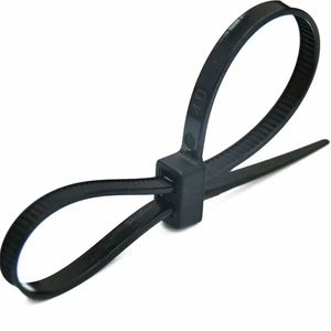 Высококачественные самоблокирующие пластиковые нейлоновые двойные наручники кабельные стяжки - Product Image 6