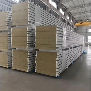 50mm Rock Wool <strong>Sandwich</strong> <strong>Panel</strong> <strong>Roof</strong> Sound Proof <strong>Panels</strong> Building Materials Rockwool <strong>Roof</strong> <strong>Sandwich</strong> <strong>Panel</strong> Roofing for Terrace - Product Image 5