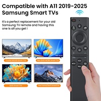 Télécommande vocale de remplacement BN59-01385A, code fixe, matériau plastique noir, IR, Samsung Neo QLED 4K/8K Smart TV, portée 10-16m