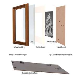 Hot Bán 8X10 Cổ Điển Bằng Gỗ Khung Ảnh Đặc Biệt Antique Bronze Gia Đình Hình Ảnh Treo Trên Tường Sắt Kim Loại Loại - Product Image 6