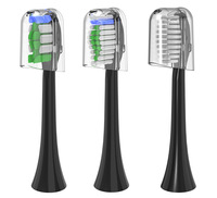 Couvercle de brosse en plastique jetable anti-poussière pour brosse à dents électrique sonique à poils moyens utilisé à la maison avec poignée universelle