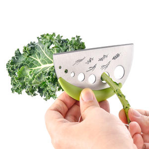 Coupe-herbes en acier inoxydable, 7 trous, outil de cuisine manuel, qualité alimentaire, pour peler et couper les herbes - Product Image 3