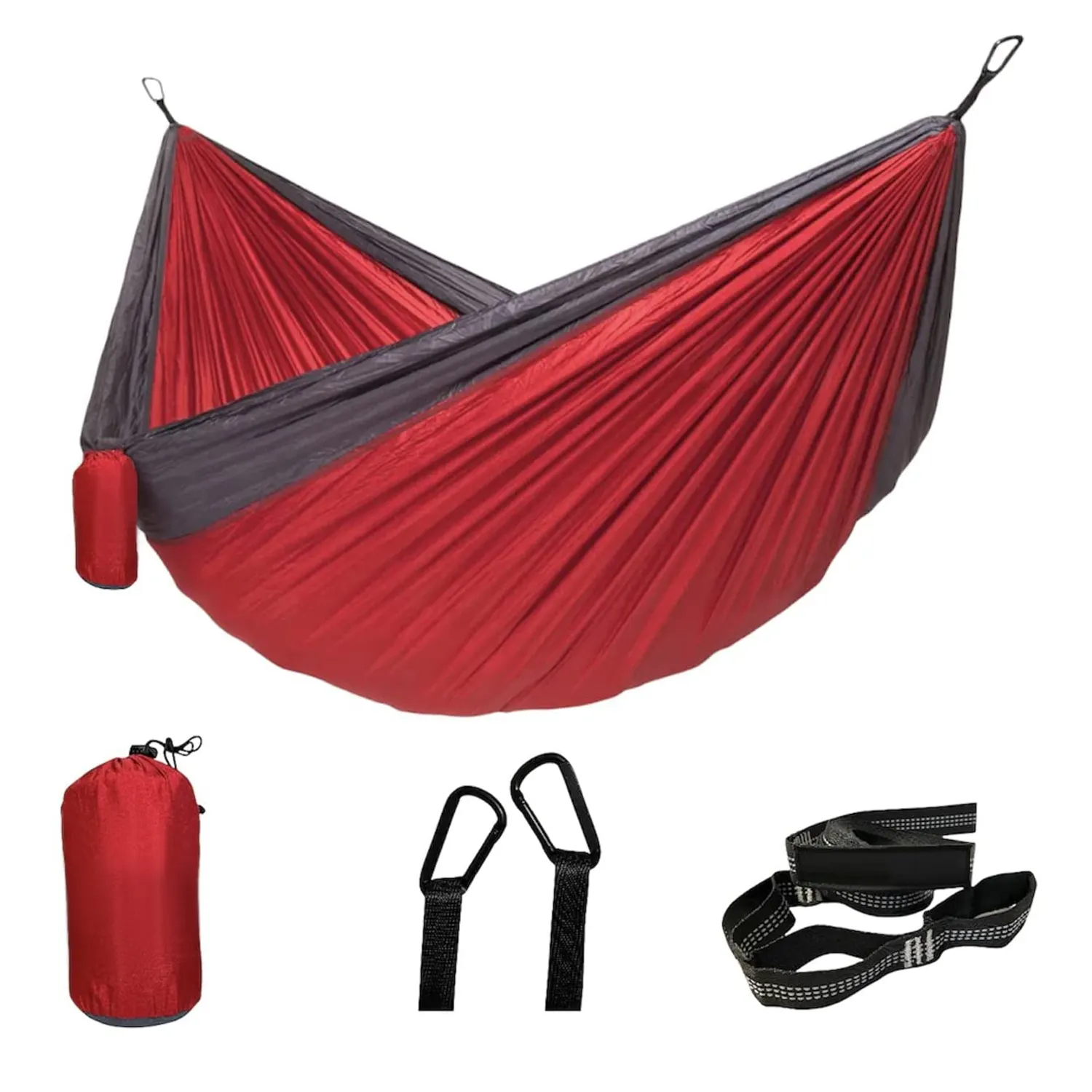 210T Outdoor Hiking Nylon Portable Swing Hanging Parachute Camping Nylon Tent Hammock Bed