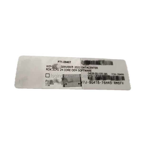 Windows Server 2022 Datacenter Sticker Online Activation Windows Server 2022 Data Stickers Shipping Fast