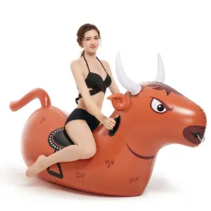 Bán Chạy Nhất Khổng Lồ Bull Hồ Bơi Float Inflatable Bull Nước Đi Xe Trên Cho Người Lớn Trẻ Em Với Nhanh Chóng Van, Nặng Nhiệm Vụ Vinyl Dễ Dàng Để