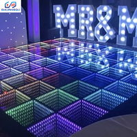 Piste de danse LED interactive personnalisable Abyss Mirror avec lumières RGB pour mariages, fêtes, événements scolaires, locations de jeux - Intérieur/Extérieur
