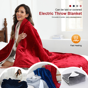 Almohadilla térmica de franela ultrasuave con 6 niveles de calor Manta eléctrica de <span class=keywords><strong>apagado</strong></span> automático de 9 horas Manta calentada para aplicación corporal - Product Image 6