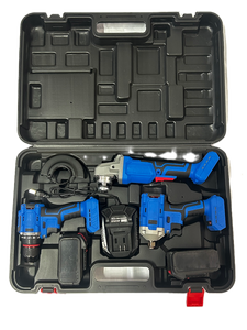 Wholesale Professional Industry Use Cordless <b>Tool</b> Set <b>Tools</b> Kit 3 in 1 Li-ion Battery Cordless Drill Angle Wrench HYHKI301 Hight - Product Image 3