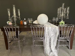 Silla <span class=keywords><strong>de</strong></span> apilamiento <span class=keywords><strong>para</strong></span> eventos, respaldo completo, línea Vertical, Prisma, cristal acrílico, hielo - Product Image 3