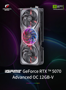 การ์ดจอกราฟิกสำหรับเล่นเกมบนเดสก์ท็อป COLORFUL IGame GeForce RTX 5070 Advanced OC 12GB MXM Fan รุ่นใหม่ ปี 2025  RTX 5070 12G 2025 New COLORFUL IG - Product Image 5