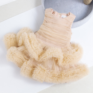 Vestido de Niña de Diseño de Alta Gama a Precio de Fábrica, Vestido de Princesa Real para Fiestas de Cumpleaños - Product Image 1