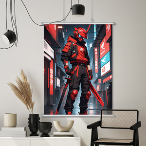 Toptan özel tasarım Polyester duvar asılı kaydırma afiş posteri dekorasyon için - Product Image 4