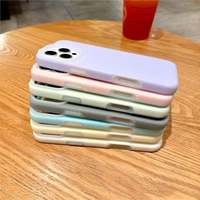 Coque en silicone liquide effet gelée pour iPhone 17, couleur unie simple, protection intégrale antichoc pour iPhone 16 15 14 13 12 11
