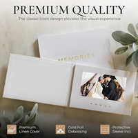 Libro de Vídeo de 7'' con Pantalla LCD que Reproduce el Vídeo de su Boda, Libro de Vídeo de Boda, Álbum de Vídeo de Boda