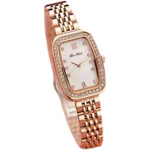 Montre de luxe à quartz de haute qualité, design tendance, sertie de diamants, version homme et femme, bracelet en acier inoxydable, étanche - Product Image 1