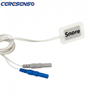 CERESENSO Patch Microphone Piezoélectrique Jetable pour Capteur Anti-Ronflement, pour Systèmes de Diagnostic d'Apnée du Sommeil (PSG)
