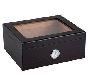 Boîte à cigares de marque personnalisée en gros, boîte de luxe avec fermeture éclair, boîte de rangement en bois, étui à cigares, armoire à verrouillage, coffret de voyage, humidor à cigares - Product Image 6