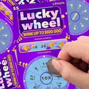 Lucky Wheel Lottery Printing Random Winning Numbers Customized Hot Stamping Surface Finish Perfect - Product Image 1