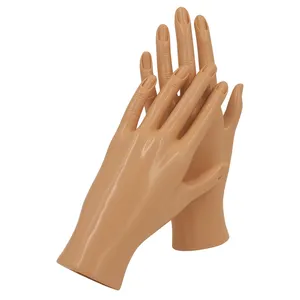 <strong>Nail</strong> <strong>Hand</strong> <strong>Practice</strong> Model Soft Plastic <strong>Hand</strong> for <strong>Nail</strong> Art Training - Product Image 1
