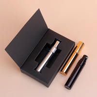Flacons de parfum miniatures élégants de 5 ml, rechargeables, avec vaporisateur, en verre, emballage de luxe portable, impression UV