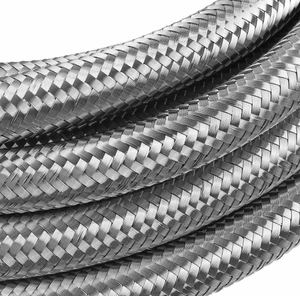 Шланг Haofa из плетеной нержавеющей стали с PTFE-оболочкой - химически стойкая гибкая трубка для транспортировки жидкостей - Product Image 5