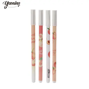 Good quality ins style Japan hot sale fancy writing stationery 2024 promotions plastic luxury fruit print gel ink roller pen for students