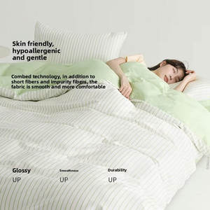 ปลอกหมอน<span class=keywords><strong>ผ้า</strong></span>ฝ้ายลายทางสำหรับเครื่อง<span class=keywords><strong>ซัก</strong></span><span class=keywords><strong>ผ้า</strong></span>ซักได้สำหรับทุกฤดูกาลผ้าคลุม<span class=keywords><strong>ผ้า</strong></span>ฝ้าย<span class=keywords><strong>ซัก</strong></span>ได้สำหรับ100% - Product Image 3