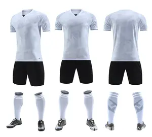 Hersteller benutzerdefinierte fußball-uniform drucken nummer plus logo schule student fußball-team training uniform fußball-match-uniform
