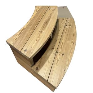 Escalones Rectos <span class=keywords><strong>de</strong></span> Madera Maciza con Diseño Moderno y Modificación Térmica para Niños, Ancianos y <span class=keywords><strong>Perros</strong></span>, en Oferta - Product Image 3