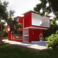 Maison conteneur moderne de 3 chambres à coucher Maisons conteneur de stockage meublées en acier et panneau sandwich