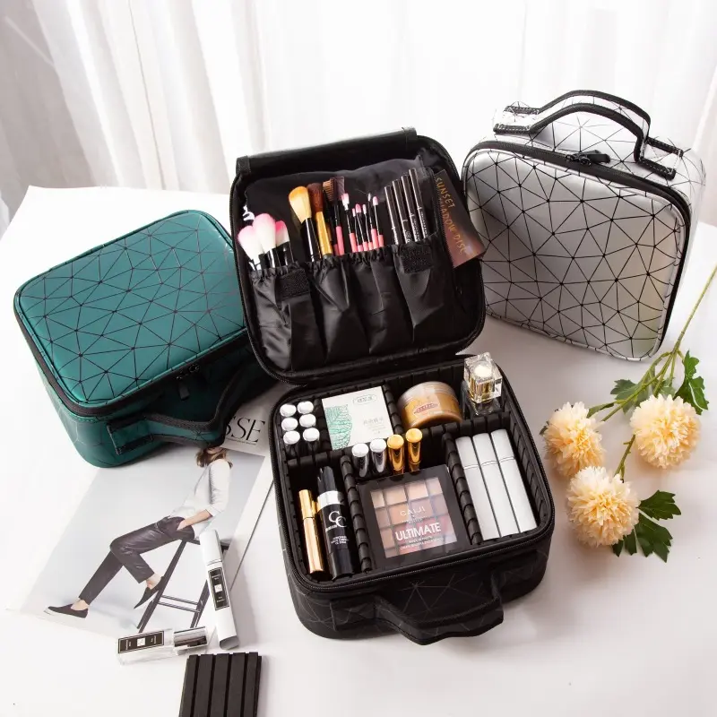 Boslun maßge schneiderte Mode Handtasche für Frau Einkaufstasche bling Kosmetik tasche Bolsa de Maquill aje