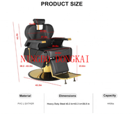 Fauteuil de Salon Professionnel Moderne pour Coiffeur et Barbier, Mobilier Commercial de Qualité Salon de Beauté